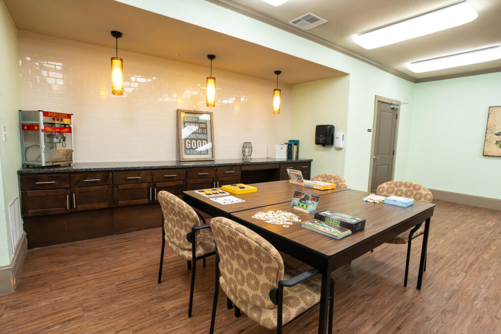 Activity Room for Elderly Residents at Assisted Living San Antonio